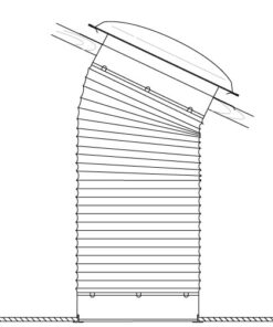 Regent 3.6M 600 X 600 Manual Skylight Shaft Kit